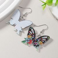 1 Pair Cute Butterfly Arylic Alloy Drop Earrings main image 3