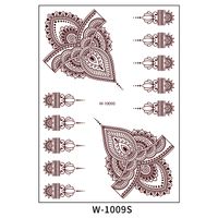 Ethnic Style Semi-permanent Brown Red Indian Hannah Waterproof Lace Tattoo Sticker sku image 20
