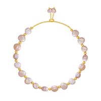 Elegant Simple Style Round Imitation Pearl Beaded Plating Women's Bracelets main image 4