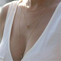 Streetwear Geometric Stainless Steel Layered Necklaces main image 1