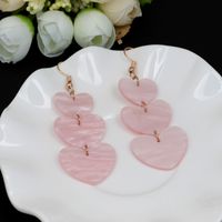 1 Pair Ig Style Sweet Heart Shape Alloy Shell Drop Earrings main image 1