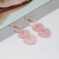 1 Pair Ig Style Sweet Heart Shape Alloy Shell Drop Earrings main image 2