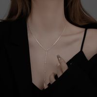 Elegant Solid Color Copper Plating Necklace main image 3