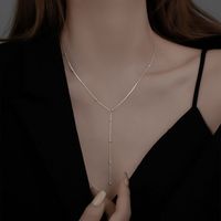 Elegant Solid Color Copper Plating Necklace main image 2
