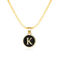Simple Style Letter Alloy Copper Plating Women's Pendant Necklace sku image 11