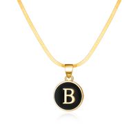 Simple Style Letter Alloy Copper Plating Women's Pendant Necklace sku image 2