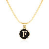 Simple Style Letter Alloy Copper Plating Women's Pendant Necklace sku image 6