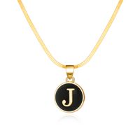 Simple Style Letter Alloy Copper Plating Women's Pendant Necklace sku image 10
