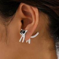 1 Pair Cute Cartoon Cat Plating Alloy Ear Studs main image 5