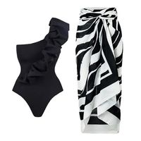 Women's Beach Solid Color 2 Pieces One Piece sku image 12