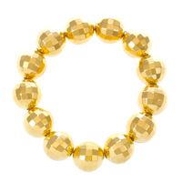 Retro Simple Style Ball Alloy Beaded Women's Bracelets Earrings Necklace sku image 12