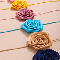 Vintage Style Simple Style Flower Cloth Women's Choker main image 4