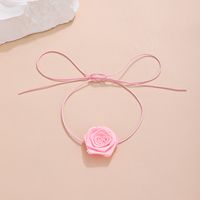 Vintage Style Simple Style Flower Cloth Women's Choker main image 3