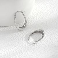 1 Pair Vintage Style Geometric Alloy Silver Plated Earrings main image 5