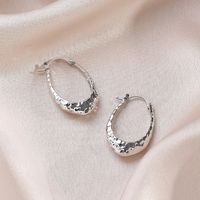 1 Pair Vintage Style Geometric Alloy Silver Plated Earrings main image 2