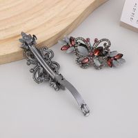 Luxurious Simple Style Korean Style Butterfly Alloy Inlay Rhinestones Opal Hair Clip main image 3