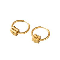 1 Pair Simple Style Geometric Plating 304 Stainless Steel 18K Gold Plated Earrings main image 2