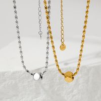 304 Stainless Steel 16K Gold Plated White Gold Plated Gold Plated Casual Simple Style Plating Solid Color Long Necklace Necklace main image 3