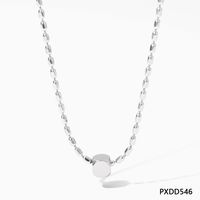 304 Stainless Steel 16K Gold Plated White Gold Plated Gold Plated Casual Simple Style Plating Solid Color Long Necklace Necklace sku image 2