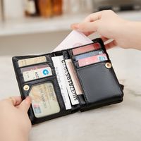 Unisex Solid Color Pu Leather Hidden Buckle Coin Purses main image 2