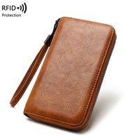 Women's Solid Color Pu Leather Zipper Wallets main image 4