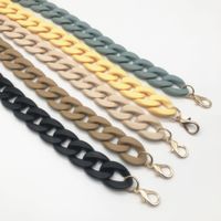 European And American Matte Acrylic Bag Chain Bag Strap Acrylic Chain Shoulder Strap Resin Mobile Phone Charm Lanyard Necklace main image 1
