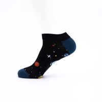 Men's Casual Color Block Cotton Printing Ankle Socks A Pair sku image 3