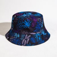 Unisex Casual Classic Style Streetwear Coconut Tree Flamingo Wide Eaves Bucket Hat sku image 6