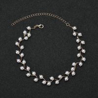 Simple Style Solid Color Imitation Pearl Women's Choker main image 1