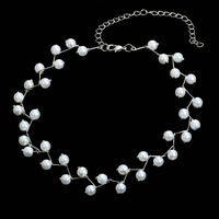 Simple Style Solid Color Imitation Pearl Women's Choker main image 4
