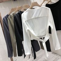 Women's Blouse Long Sleeve Blouses Casual Simple Style Simple Solid Color main image 7