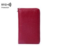 Unisex Einfarbig Leder Reiß Verschluss Brieftaschen sku image 2