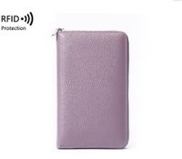 Unisex Einfarbig Leder Reiß Verschluss Brieftaschen sku image 7