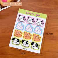 Korean Ins Cute Cat Claw Bear Love Cake Bunny Journal Stickers Diy Sealing Paste Phone Case Decorative Stickers sku image 8