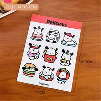 Korean Ins Cute Cat Claw Bear Love Cake Bunny Journal Stickers Diy Sealing Paste Phone Case Decorative Stickers sku image 9