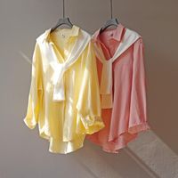 Women's Blouse Long Sleeve Blouses Casual Classic Style Simple Solid Color main image 7