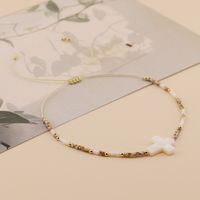 Einfacher Stil Klassischer Stil Kreuzen Glas Perlen Flechten Frau Männer Kordelzug Armbänder main image 6
