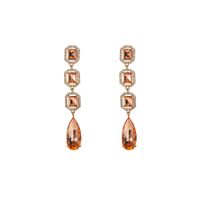 1 Pair Simple Style Water Droplets Inlay Alloy Zircon Drop Earrings main image 5
