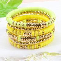 Simple Style Round Soft Clay Beaded Women's Bracelets main image 3