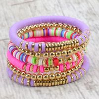 Simple Style Round Soft Clay Beaded Women's Bracelets main image 5