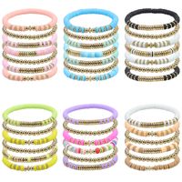 Simple Style Round Soft Clay Beaded Women's Bracelets main image 1