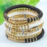 Style Simple Rond Argile Molle Perlé Femmes Bracelets main image 4