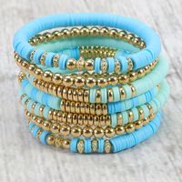 Simple Style Round Soft Clay Beaded Women's Bracelets main image 6