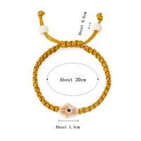 Artistic Devil's Eye Palm Rope Ceramics Braid Women's Drawstring Bracelets main image 2