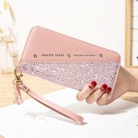 Women's Color Block Pu Leather Zipper Wallets main image 1