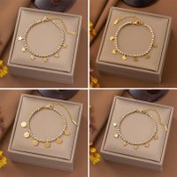 Classic Style Star 304 Stainless Steel 18K Gold Plated Artificial Rhinestones Bracelets In Bulk main image 1