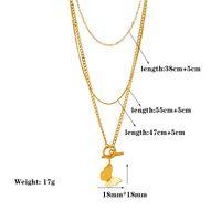 304 Stainless Steel Plastic 18K Gold Plated Sweet Streetwear Plating Butterfly Acrylic Plastic Necklace main image 5