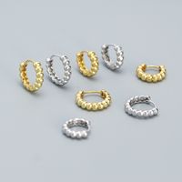 1 Pair Simple Style Geometric Plating Sterling Silver Earrings main image 1