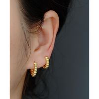1 Pair Simple Style Geometric Plating Sterling Silver Earrings main image 4