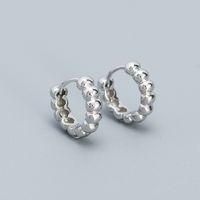 1 Pair Simple Style Geometric Plating Sterling Silver Earrings sku image 2